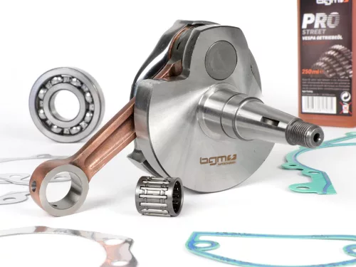 Kurattyústengely készlet BGM PRO Touring 57mm löket Vespa PX200 Olajtömítés meghajtó oldali fém