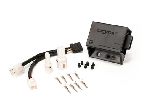 Kürt egyenirányító adapter kábelkészlettel együtt BGM PRO LED villogó relével és USB töltési funkcióval