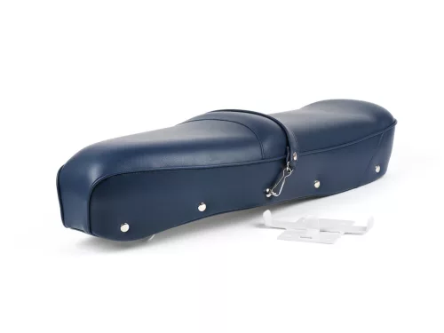 Ülés BGM PRO Pegasus pajzzsal és szegecsekkel Lambretta LI, LI S, SX, TV, DL, GP kék