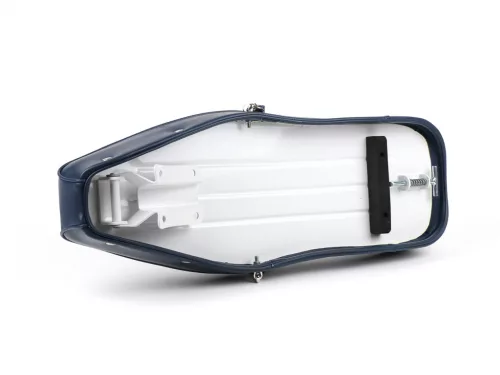 Ülés BGM PRO Pegasus pajzzsal és szegecsekkel Lambretta LI, LI S, SX, TV, DL, GP kék