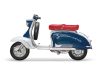 Ülés BGM PRO Pegasus pajzzsal és szegecsekkel Lambretta LI, LI S, SX, TV, DL, GP piros