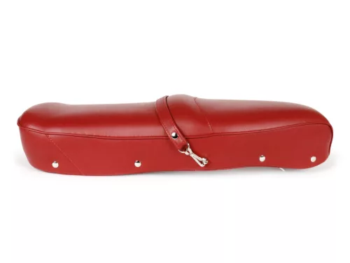 Ülés BGM PRO Pegasus pajzzsal és szegecsekkel Lambretta LI, LI S, SX, TV, DL, GP piros