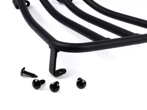 Átlépő csomagtartó Moto Nostra V2.0, matt fekete Vespa GTS 125-300, GTV, GTL, GT, GT