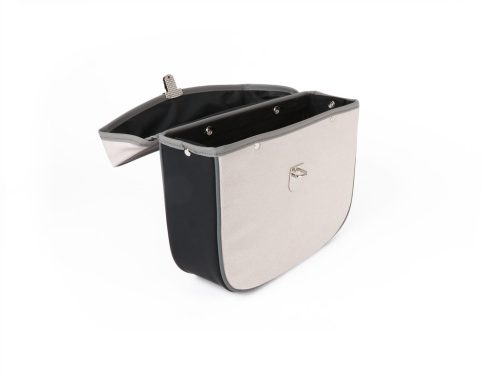 Nyeregtáska Moto Nostra Piaggio Bravo, Boxer, Si, Ciao Fekete Szürke felirat nélkül-