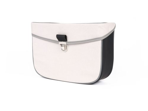 Nyeregtáska Moto Nostra Piaggio Bravo, Boxer, Si, Ciao Fekete Szürke felirat nélkül-