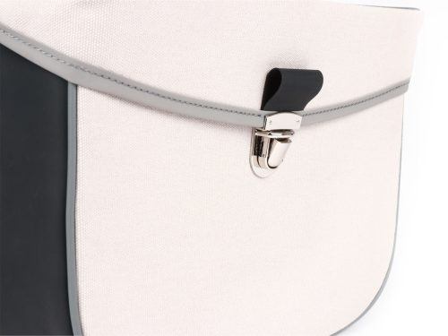 Nyeregtáska Moto Nostra Piaggio Bravo, Boxer, Si, Ciao Fekete Szürke felirat nélkül-