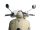 Szélvédő Moto Nostra w=435mm, h=195mm Vespa GTV, GT 60 átlátszó színtelen