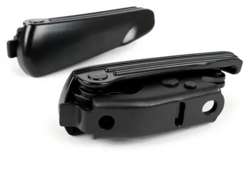 Moto Nostra lábtartó készlet fekete matt/fekete matt a Vespa GT, GTL, GTS 125-300, GTV modellekhez