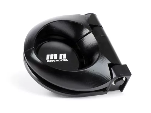 Moto Nostra CNC csomagtartóhorog, fényes fekete Vespa GT, GTS, GTV, GTL, GTL, S 50-300ccm