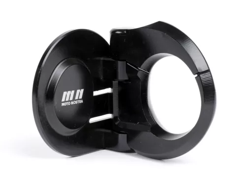 Moto Nostra CNC csomagtartóhorog, fényes fekete Vespa GT, GTS, GTV, GTL, GTL, S 50-300ccm