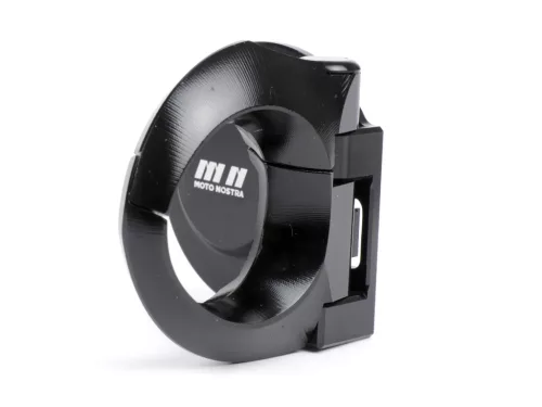 Moto Nostra CNC csomagtartóhorog, fényes fekete Vespa GT, GTS, GTV, GTL, GTL, S 50-300ccm