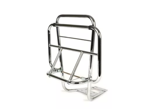 Csomagtartó háttámlával Moto Nostra V2 Vespa PX80, PX125, PX150, PX200 krómozott Moto Nostra V2 Vespa PX80, PX125, PX150, PX200