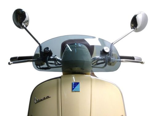 Szélvédő Moto Nostra w=435mm, h=195mm Vespa GTV, GT 60 átlátszó szürke