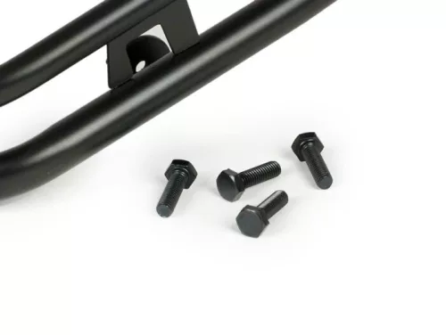 Első lökhárító Moto Nostra duplacsöves Vespa PX80, PX125, PX150, PX200 fekete