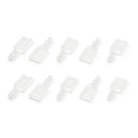   Szigetelőcső kábelsaru lapos dugóhoz 6,3mm Ř=0,5-1,0mm˛ DIN 46248 10db.