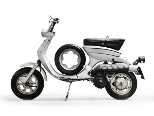 Pótkeréktartó átmenő BGM PRO Lambretta Lui, Luna, Vega, Cometa rozsdamentes acélból