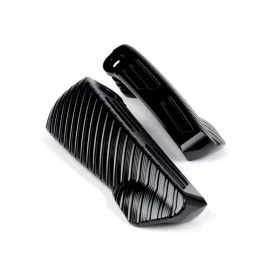   Moto Nostra CNC lábtartó szett, fekete, fényes Vespa GT, GTL, GTS 125-300, GTV