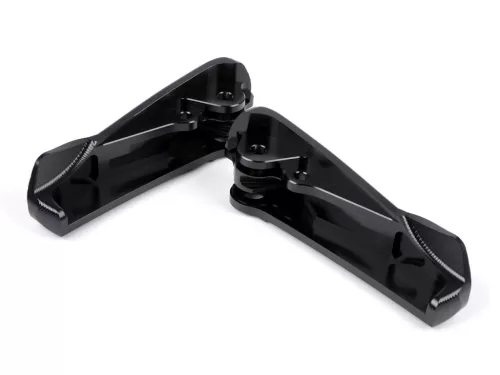 Moto Nostra CNC lábtartó szett, fekete, fényes Vespa GT, GTL, GTS 125-300, GTV