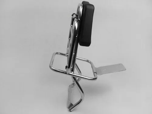 Csomagtartó hátsó támlával Moto Nostra Vespa PX80, PX125, PX150, PX200 króm