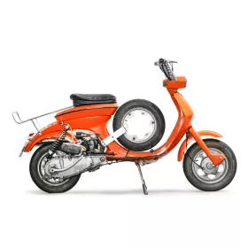   Tartalékkeréktartó átmenő BGM PRO Lambretta Lui, Luna, Vega, Cometa horganyzott, horganyzott