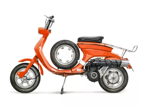 Tartalékkeréktartó átmenő BGM PRO Lambretta Lui, Luna, Vega, Cometa horganyzott, horganyzott