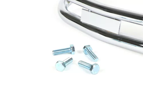 Első lökhárító Moto Nostra dupla cső Vespa PX80, PX125, PX150, PX200 krómozott