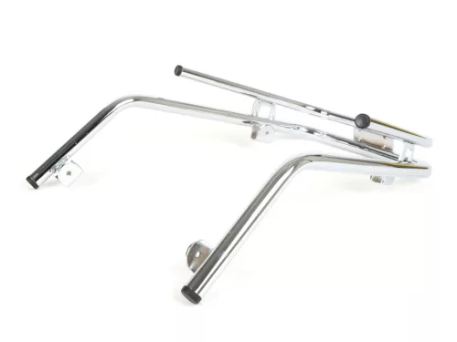 Első lökhárító Moto Nostra dupla cső Vespa PX80, PX125, PX150, PX200 krómozott