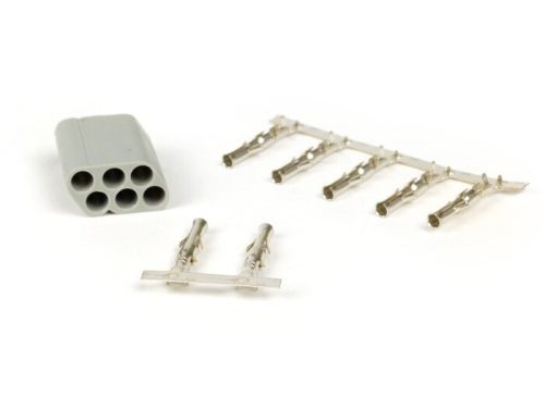 Dugó a kábelköteghez BGM PRO, 6 dugaszoló érintkező Vespa, Piaggio, Gilera dugó