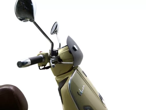 Szélvédő Moto Nostra w=435mm, h=195mm Vespa GTV, GT 60 fekete matt