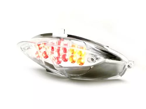 Hátsó lámpa BGM Original átlátszó üveg 15 LED-es hátsó lámpa visszajelző funkcióval Peugeot Speedfight2