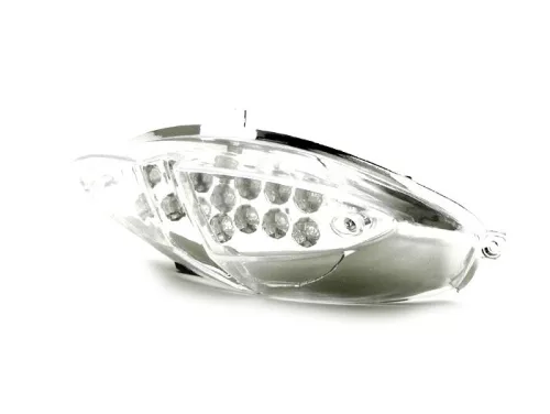 Hátsó lámpa BGM Original átlátszó üveg 15 LED-es hátsó lámpa visszajelző funkcióval Peugeot Speedfight2