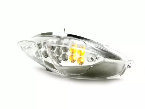 Hátsó lámpa BGM Original átlátszó üveg 15 LED-es hátsó lámpa visszajelző funkcióval Peugeot Speedfight2