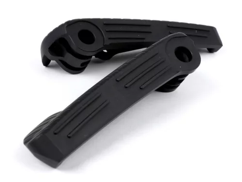 Lábtámasz készlet Moto Nostra CNC, fekete matt Vespa GT, GTL, GTS 125-300, GTV