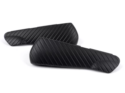 Lábtámasz készlet Moto Nostra CNC, fekete matt Vespa GT, GTL, GTS 125-300, GTV