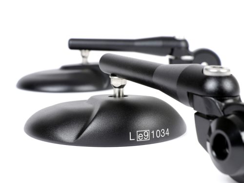 Tükörkészlet Moto Nostra 1406, alumínium CNC, kerek, kormányvégek fekete matt