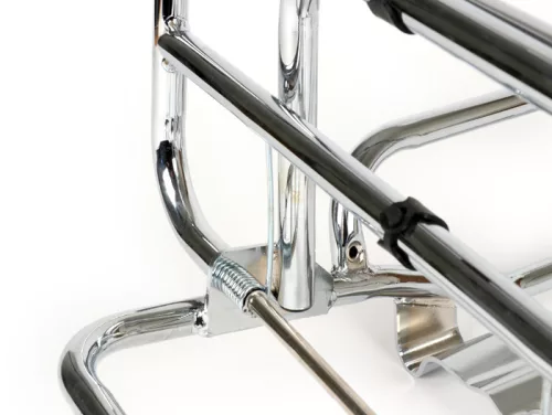 Összecsukható hátsó csomagtartó Moto Nostra Vespa PK S, PK XL, PK XL2 Króm