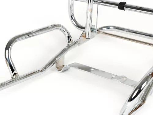 Összecsukható hátsó csomagtartó Moto Nostra Vespa PK S, PK XL, PK XL2 Króm