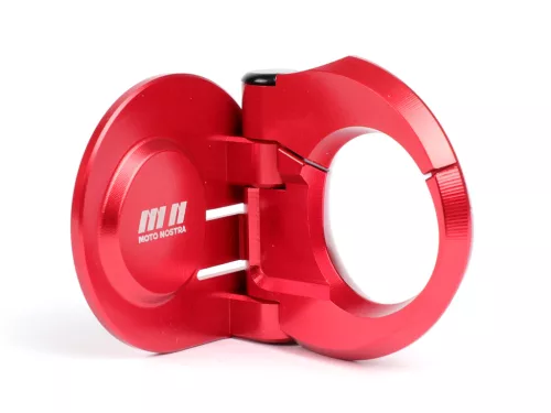 Csomagtartó kampó Moto Nostra CNC, piros Vespa GT, GTS, GTV, GTL, GTL, S 50-300ccm