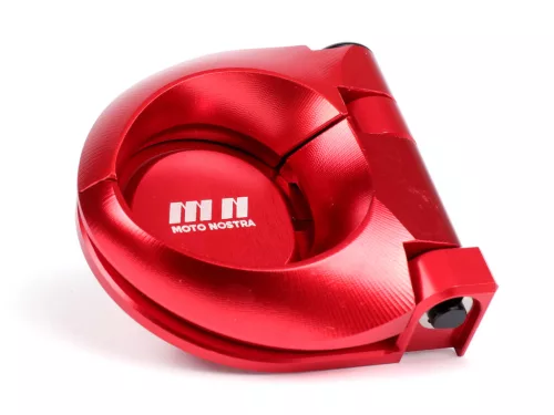 Csomagtartó kampó Moto Nostra CNC, piros Vespa GT, GTS, GTV, GTL, GTL, S 50-300ccm