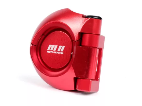 Csomagtartó kampó Moto Nostra CNC, piros Vespa GT, GTS, GTV, GTL, GTL, S 50-300ccm