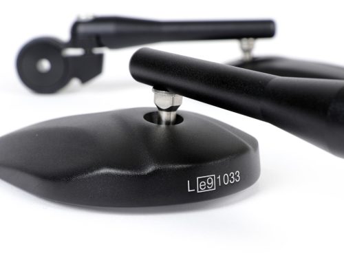 Tükörkészlet Moto Nostra 1404, alumínium CNC, kormányvégek fekete matt, kormányvégek fekete matt