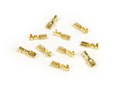 Kábelsaru lapos dugóhüvely 4,8mm Ř=0,5-1,0mm˛ DIN 46247 10db.