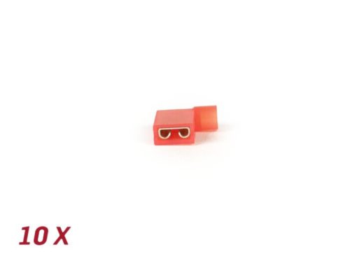 Kábelsaru lapos dugóhüvely 90°-os szögben 6,3mm Ř=0,75-1,5mm˛ 10db.