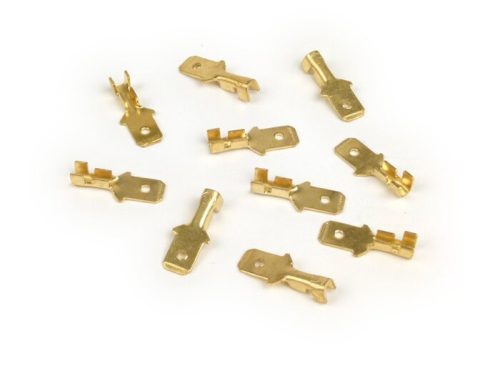 Kábelsaru lapos dugó 6,3mm Ř=1,0-1,5mm˛ DIN 46248 10db.