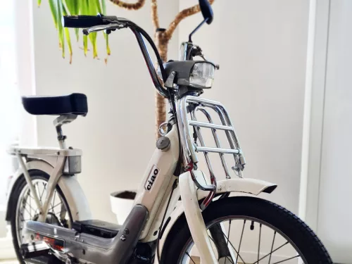 Csomagtartó elöl Moto Nostra Piaggio Ciao króm V2