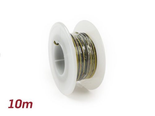 Elektromos kábel Univerzális 0,85mm˛ 10m Fekete/sárga