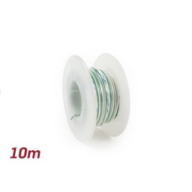 Elektromos kábel Univerzális 0,85mm˛ 10m Fehér/Zöld