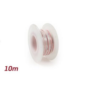 Elektromos kábel Universal 0.85mm˛ 10m Fehér/Vörös