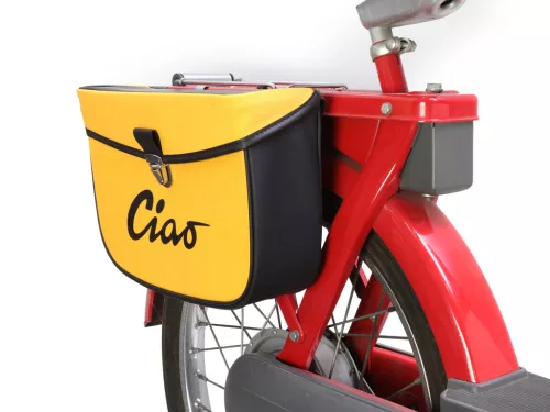 Nyeregtáska Moto Nostra Ciao Sárga Fekete