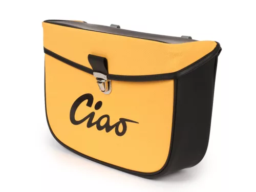 Nyeregtáska Moto Nostra Ciao Sárga Fekete